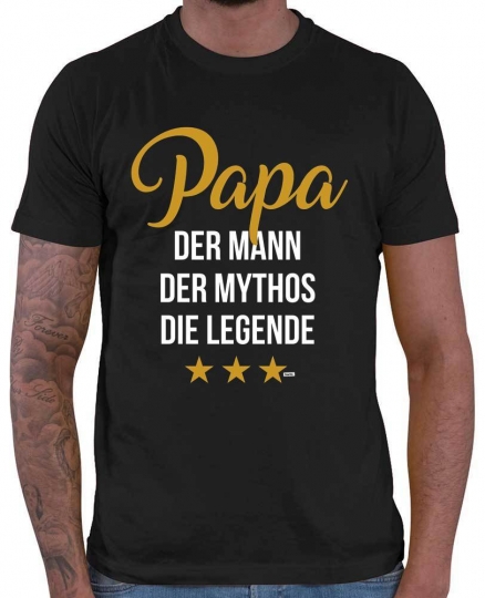 Papa Der Mann Der Mythos Die Legende Herren T-Shirt // 20 Farben, XS - 5XXL 