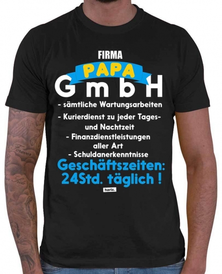 Papa GmbH 2 Herren T-Shirt // 20 Farben, XS - 5XXL 