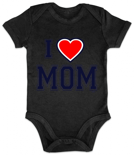 I Love Mom Baby Body Kurzarm // 14 Farben. 0-24 Monate 