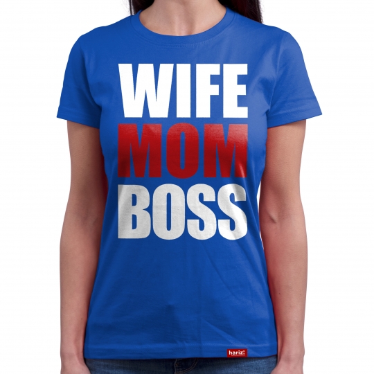 Wife Mom Boss Test-L191 // 2 Farben, XS-4XL 