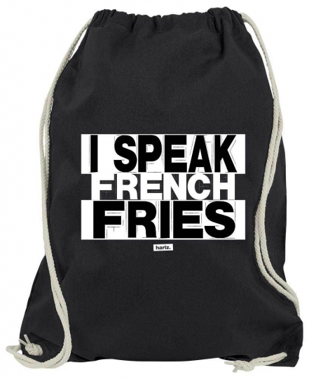 I Speak French Fries Turnbeutel // 20 Farben, OneSize 