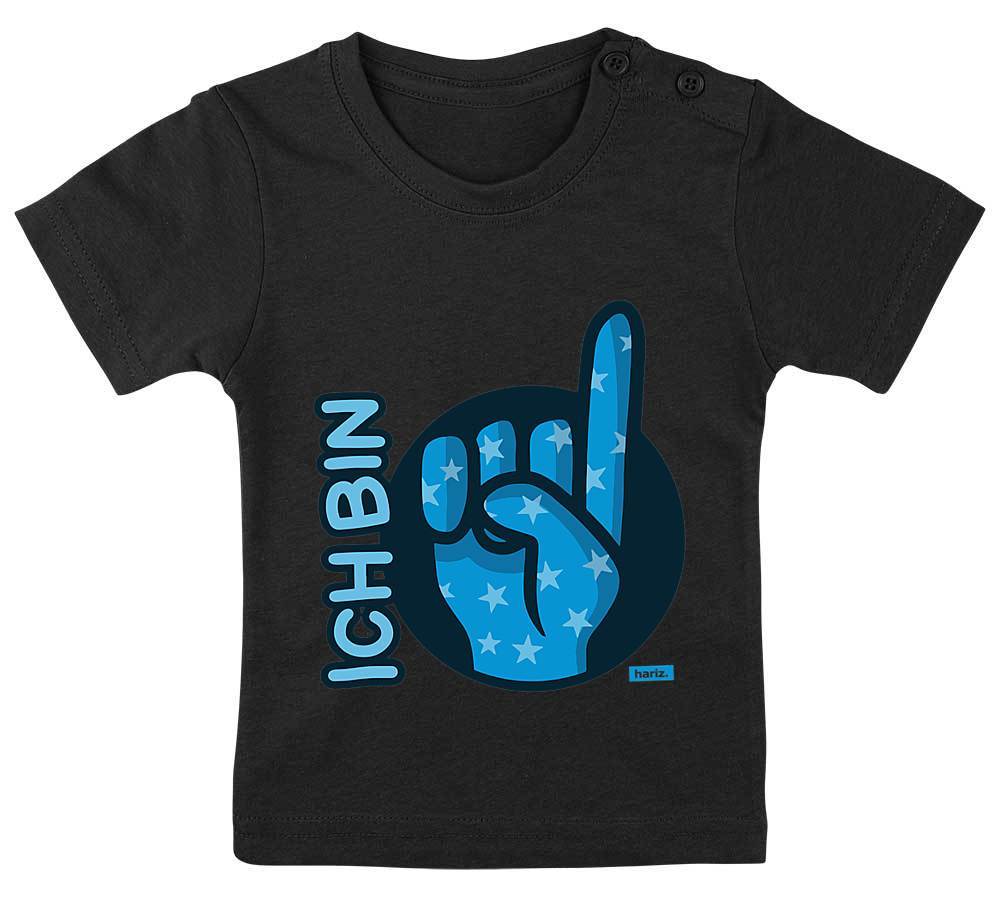 Hariz Com Ich Bin Eins Zeichensprache Blau 1 Geburtstag Baby T Shirt 14 Farben 60 92 Fun Shirt Collections